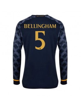 Billige Real Madrid Jude Bellingham #5 Bortedrakt 2023-24 Langermet